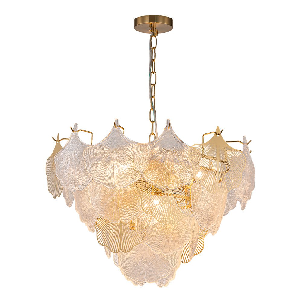Yrring Postmodern luxury Glass Chandelier - Lamp Copper
