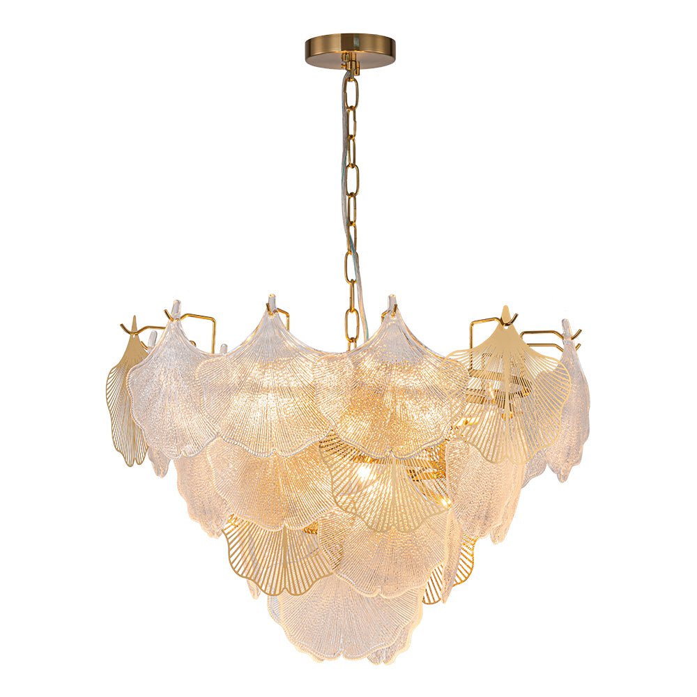 Yrring Postmodern luxury Glass Chandelier - Lamp Copper