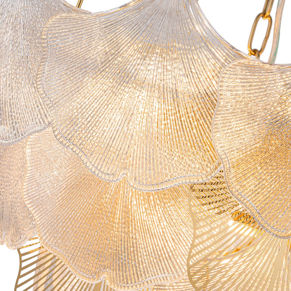 Yrring Postmodern luxury Glass Chandelier - Lamp Copper
