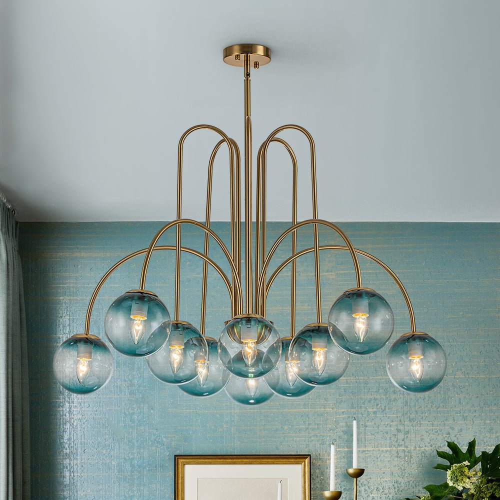 Eiriksun Individual Creativity Glass Chandelier - Lamp Copper