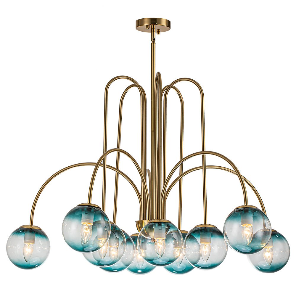 Eiriksun Individual Creativity Glass Chandelier - Lamp Copper