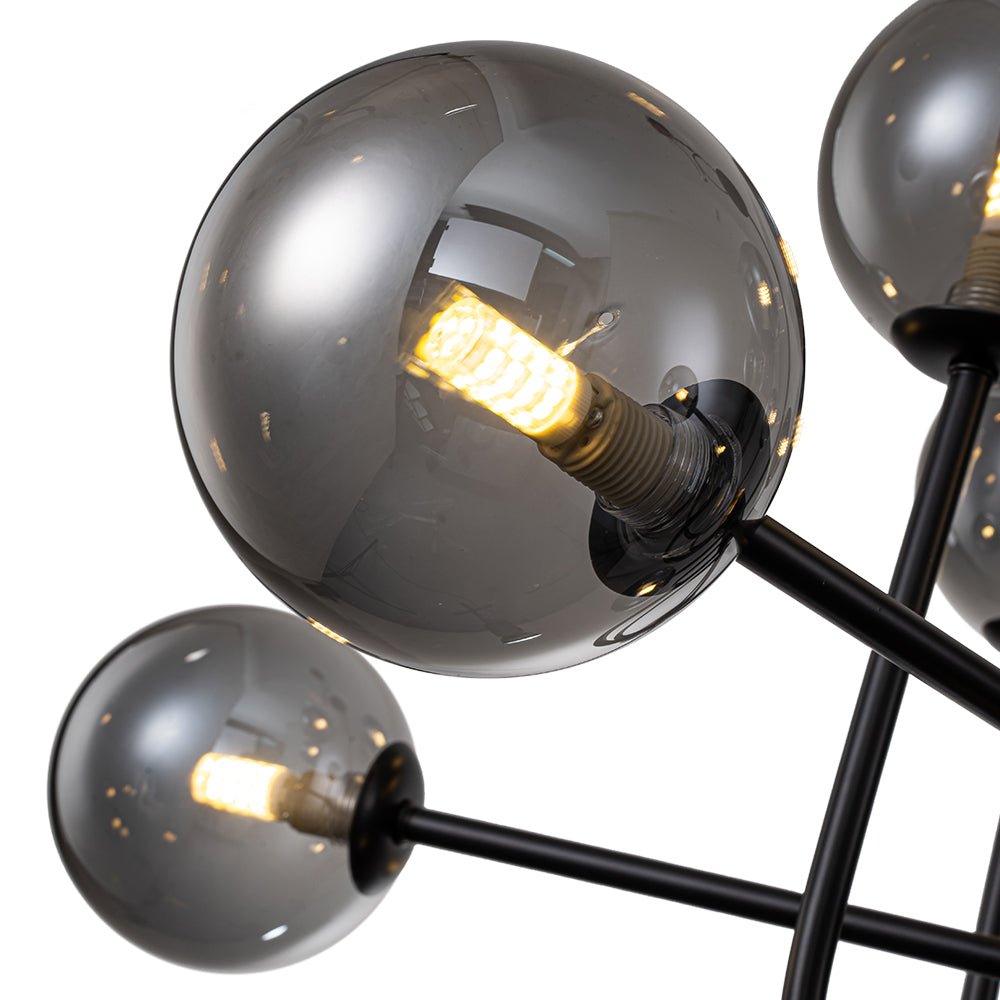 Tindra Modern Sputnik Glass Chandelier - Lamp Copper