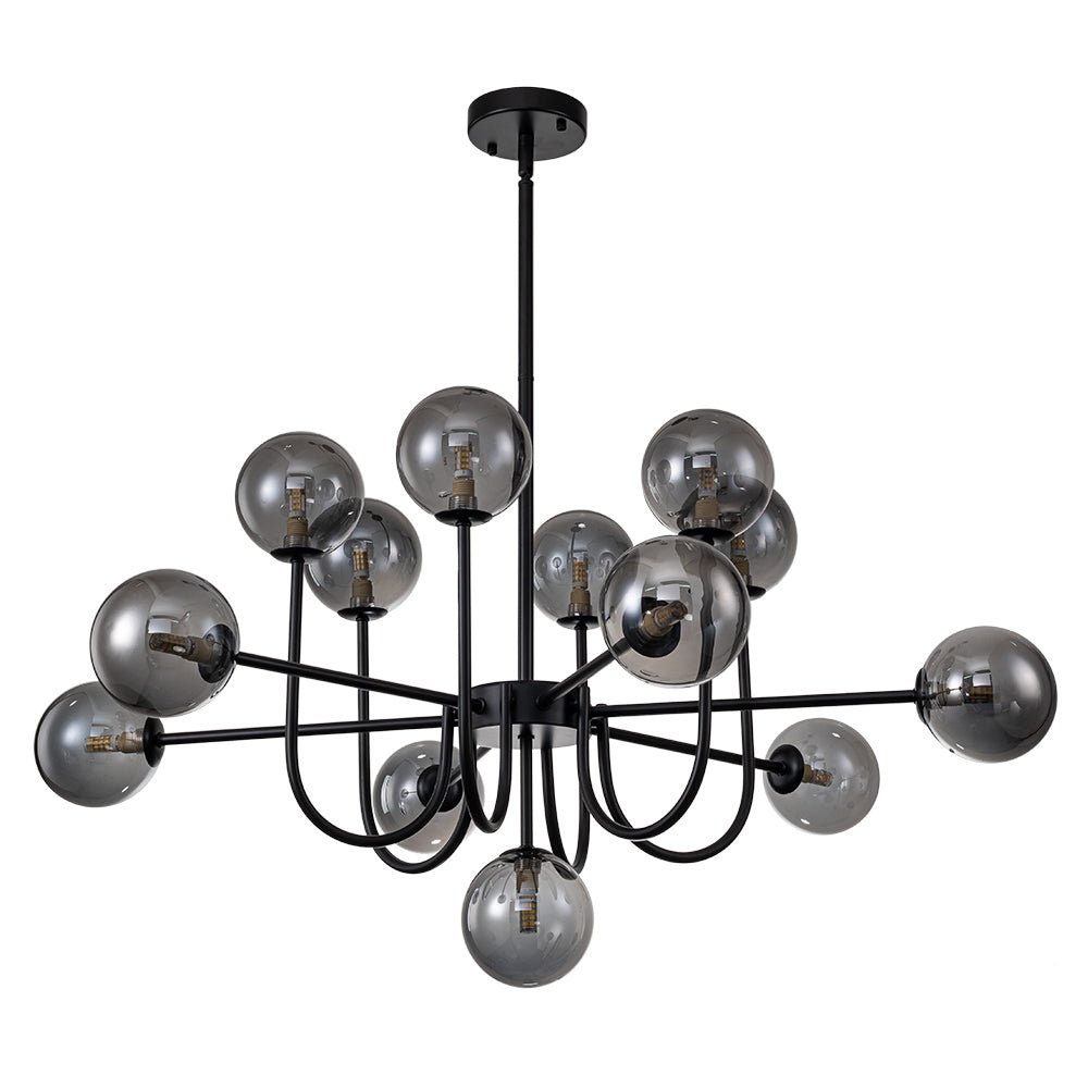 Tindra Modern Sputnik Glass Chandelier - Lamp Copper