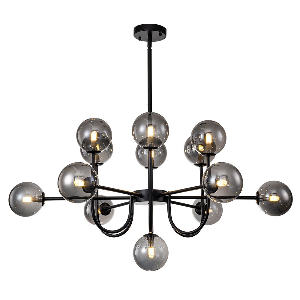 Tindra Modern Sputnik Glass Chandelier - Lamp Copper