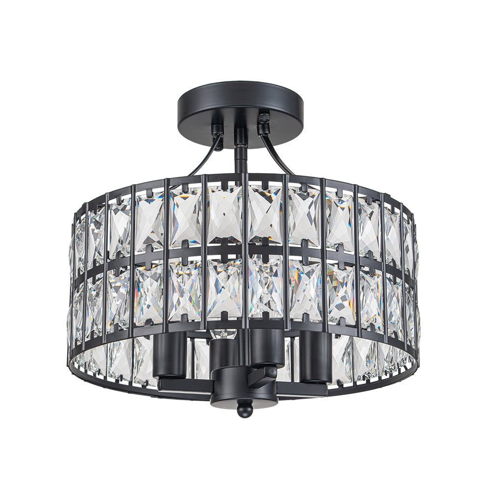 Nordunix Modern Glam Crystal Ceiling Light - Lamp Copper
