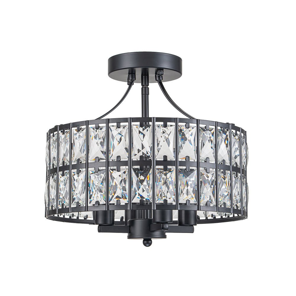 Nordunix Modern Glam Crystal Ceiling Light - Lamp Copper