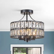 Nordunix Modern Glam Crystal Ceiling Light - Lamp Copper