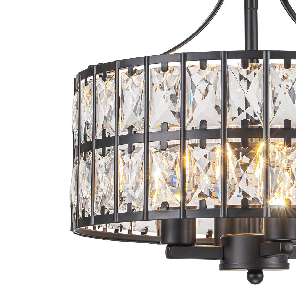 Nordunix Modern Glam Crystal Ceiling Light - Lamp Copper