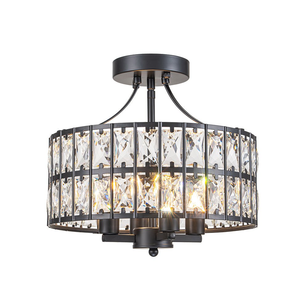 Nordunix Modern Glam Crystal Ceiling Light - Lamp Copper