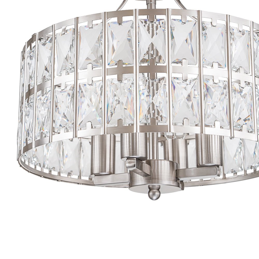 Nordunix Modern Glam Crystal Ceiling Light - Lamp Copper