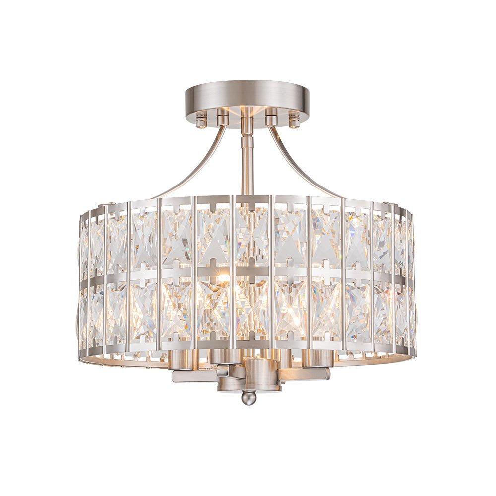 Nordunix Modern Glam Crystal Ceiling Light - Lamp Copper