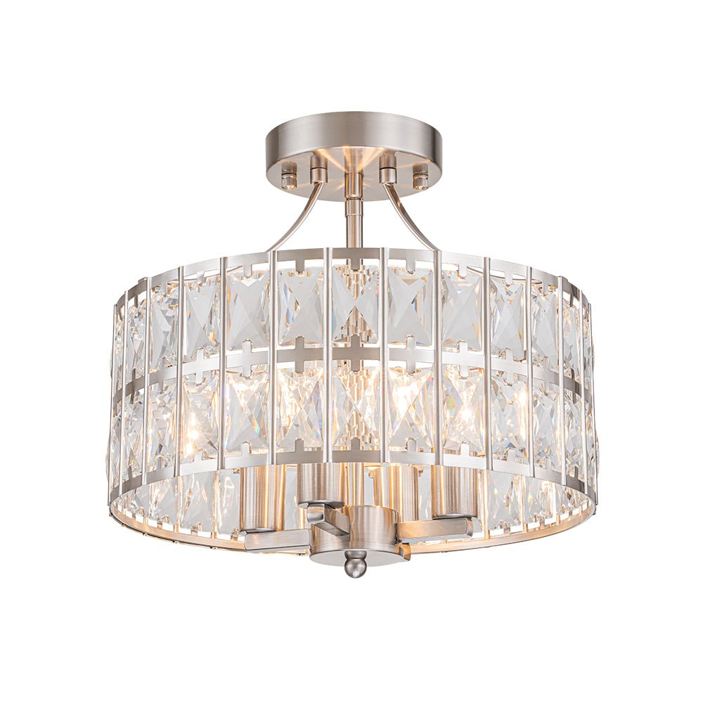 Nordunix Modern Glam Crystal Ceiling Light - Lamp Copper