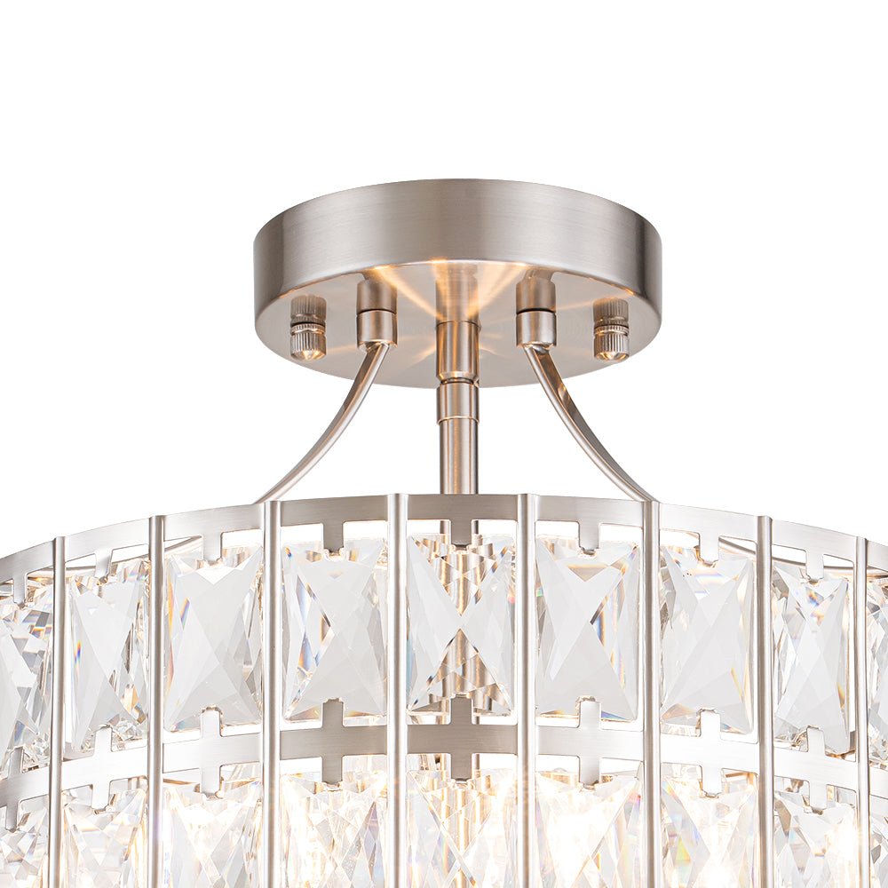 Nordunix Modern Glam Crystal Ceiling Light - Lamp Copper