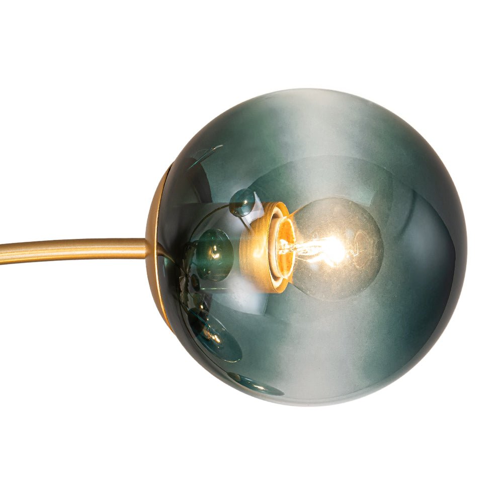 Astria Modern Glass Semi Flush Chandelier - Lamp Copper