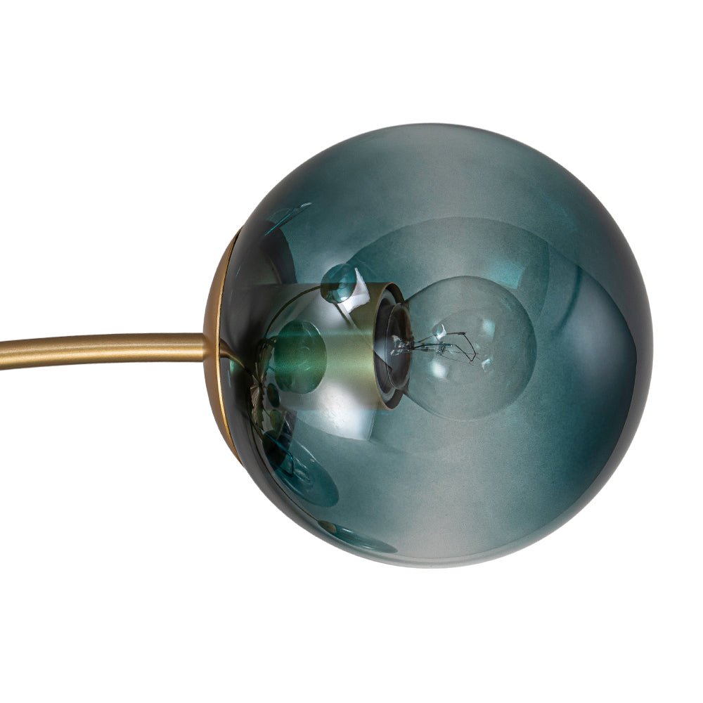 Astria Modern Glass Semi Flush Chandelier - Lamp Copper