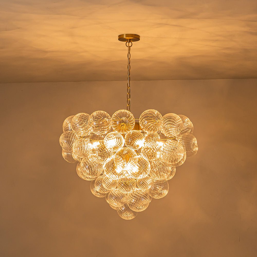 Vindur Postmodern luxury Glass Chandelier - Lamp Copper