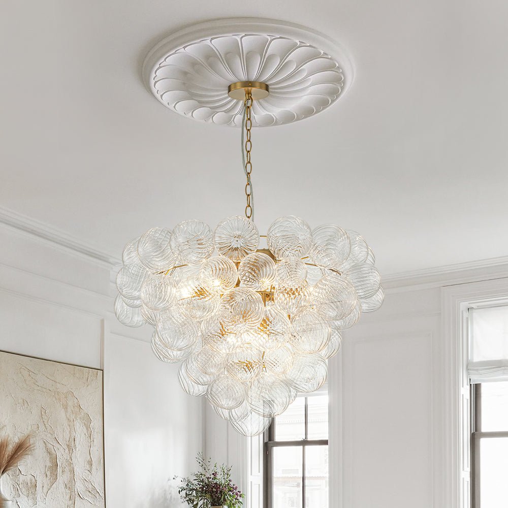 Vindur Postmodern luxury Glass Chandelier - Lamp Copper