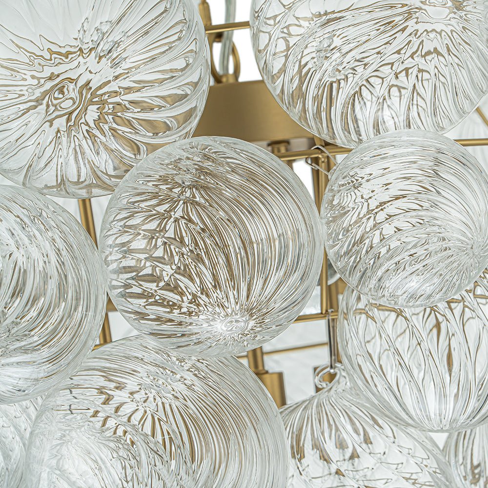 Vindur Postmodern luxury Glass Chandelier - Lamp Copper