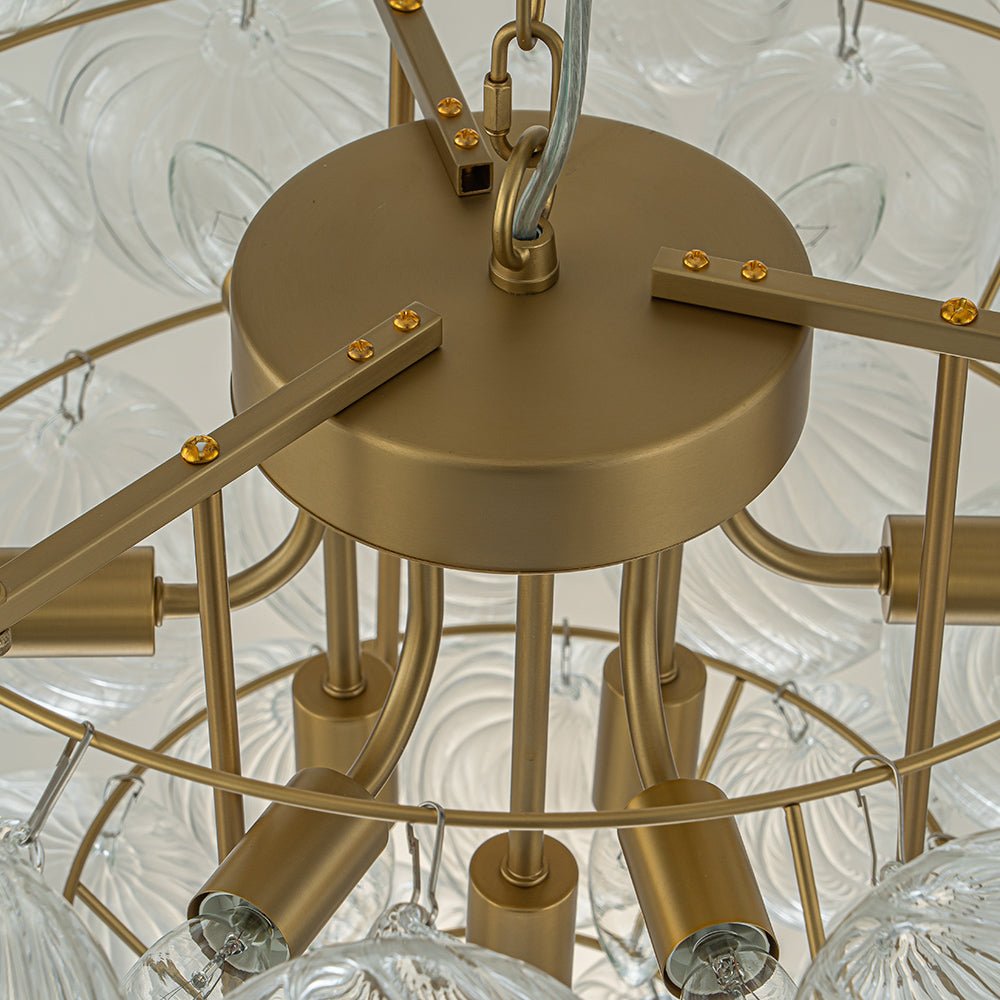 Vindur Postmodern luxury Glass Chandelier - Lamp Copper