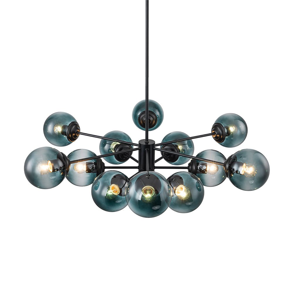 Plotur Tiered Globe Sputnik Glass Chandelier - Lamp Copper