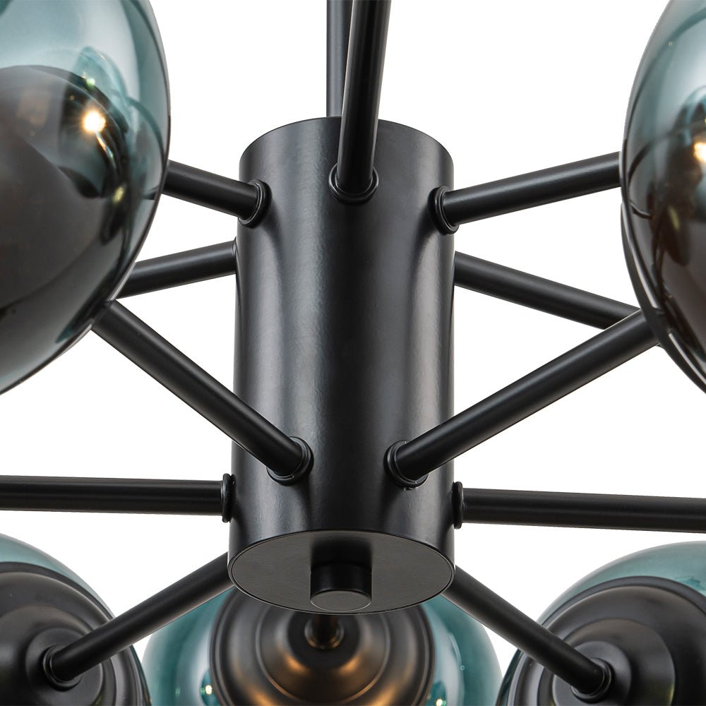 Plotur Tiered Globe Sputnik Glass Chandelier - Lamp Copper
