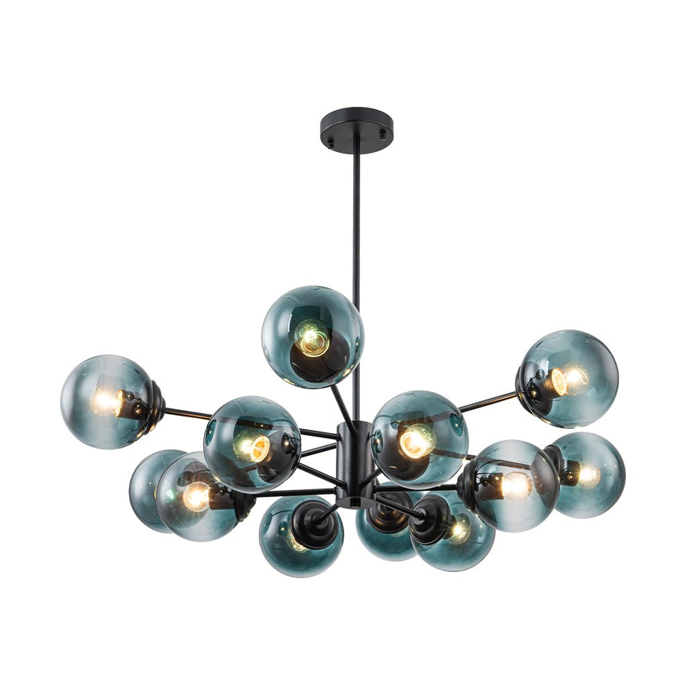 Plotur Tiered Globe Sputnik Glass Chandelier - Lamp Copper