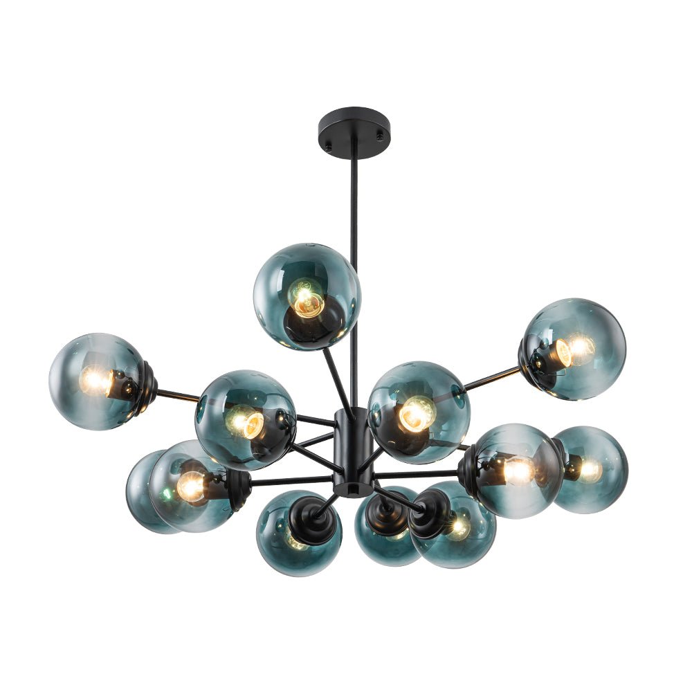 Plotur Tiered Globe Sputnik Glass Chandelier - Lamp Copper