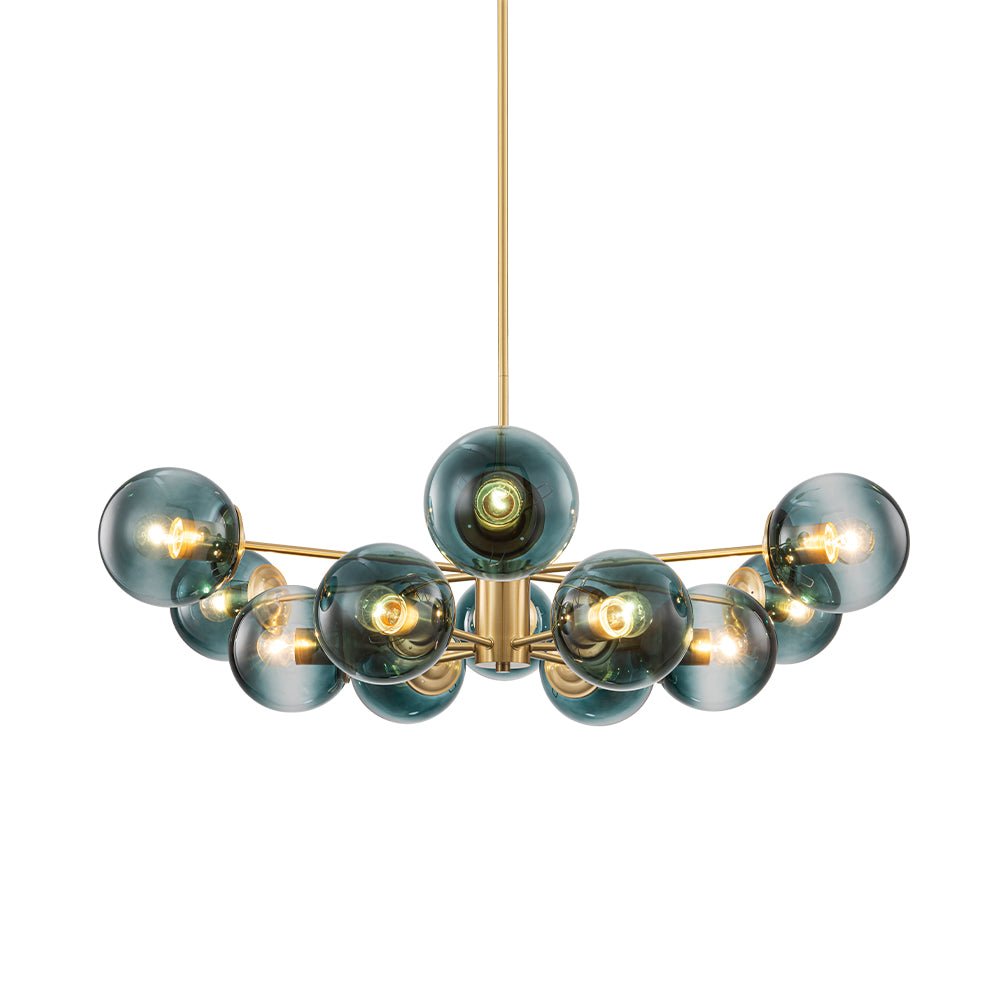 Plotur Tiered Globe Sputnik Glass Chandelier - Lamp Copper