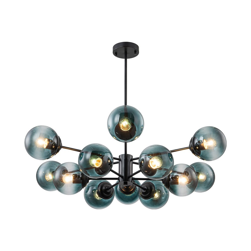 Plotur Tiered Globe Sputnik Glass Chandelier - Lamp Copper