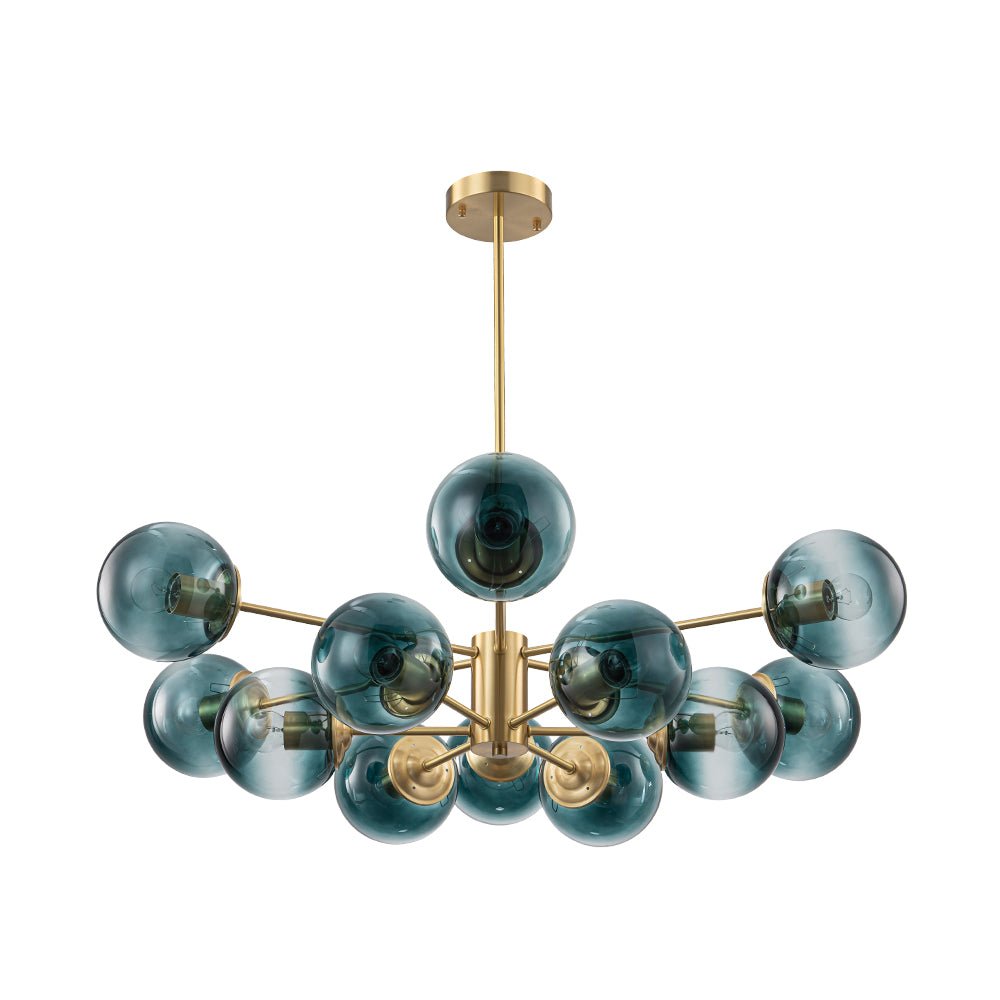 Plotur Tiered Globe Sputnik Glass Chandelier - Lamp Copper