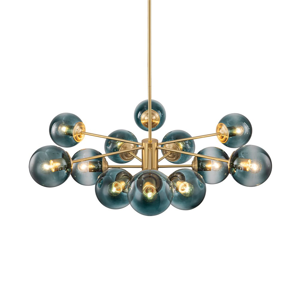 Plotur Tiered Globe Sputnik Glass Chandelier - Lamp Copper