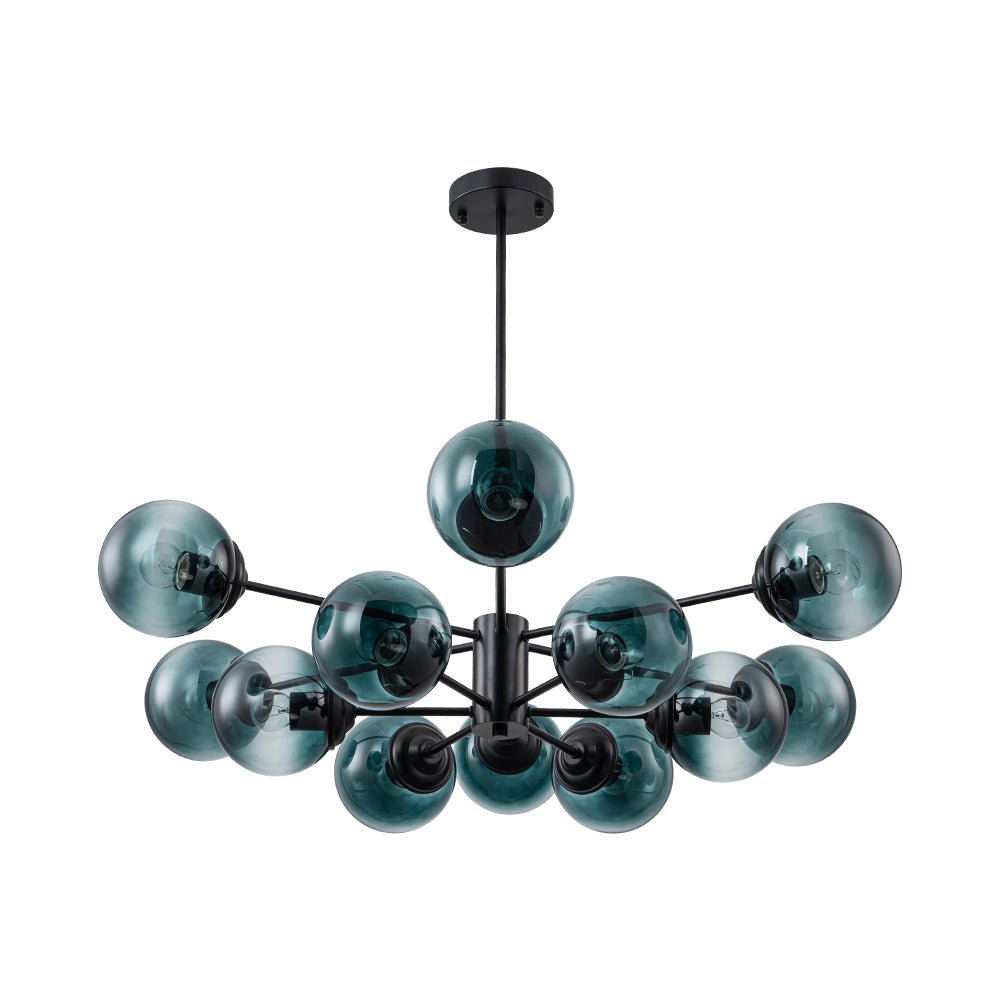 Plotur Tiered Globe Sputnik Glass Chandelier - Lamp Copper