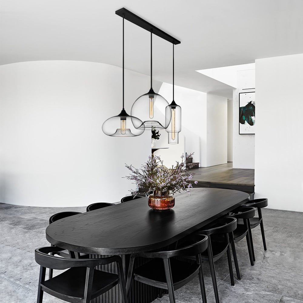 Mjolkulix Linear Glass Pendant Light - Lamp Copper