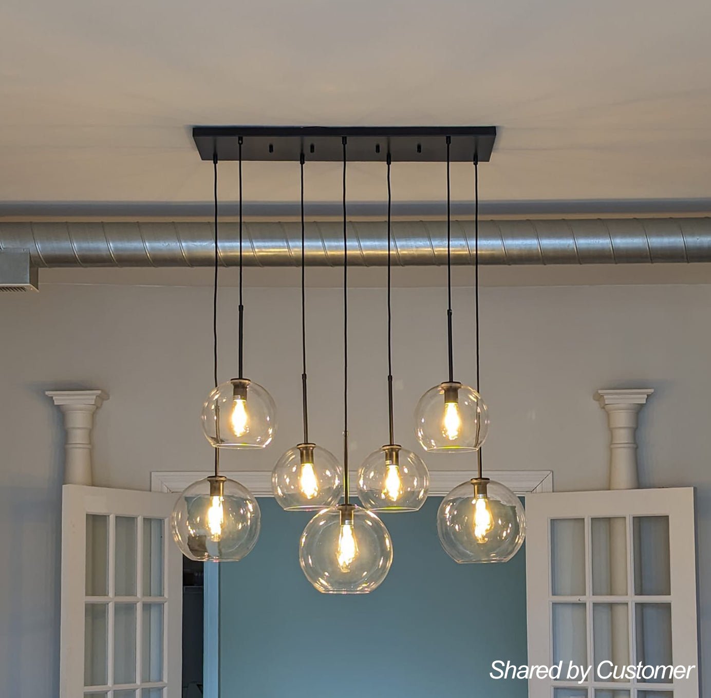 Zorunn Modern Metal Pendant Light - Lamp Copper