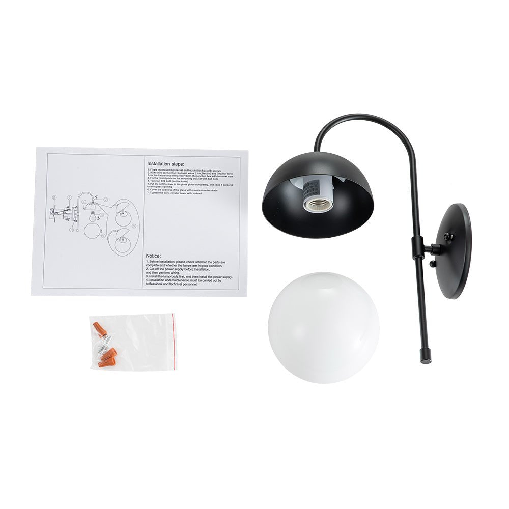 Norduri Globe Metal Wall Sconce - Lamp Copper