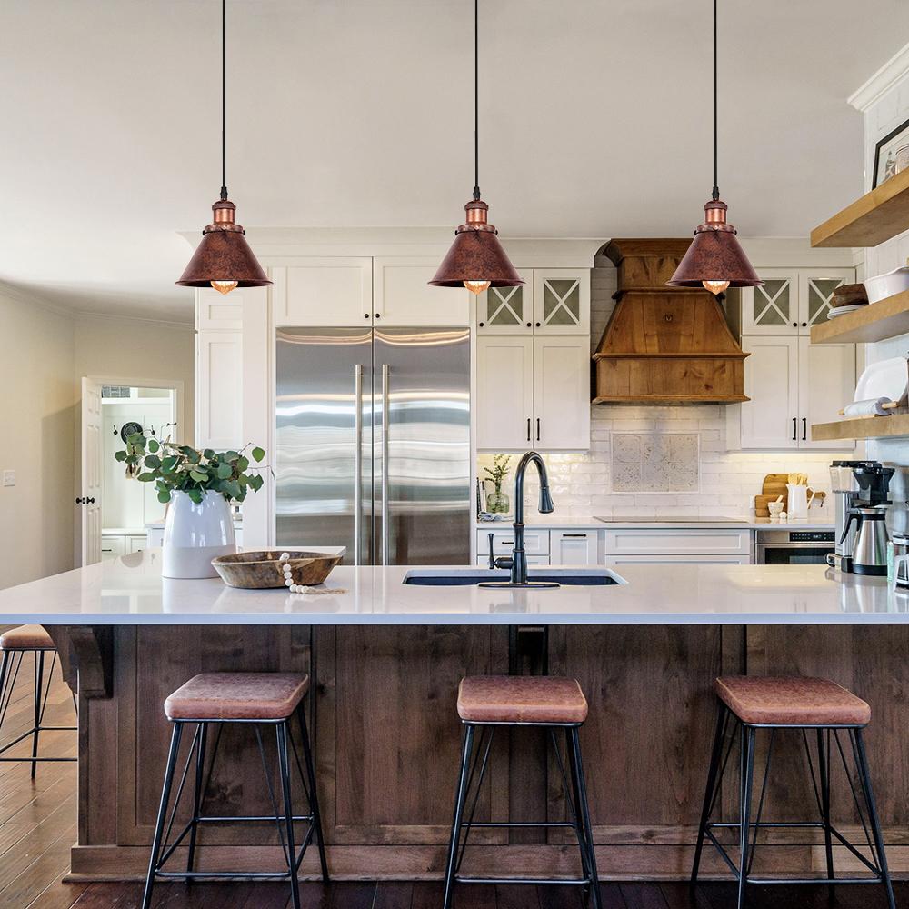 Zoruli Industrial Metal Pendant Light - Lamp Copper