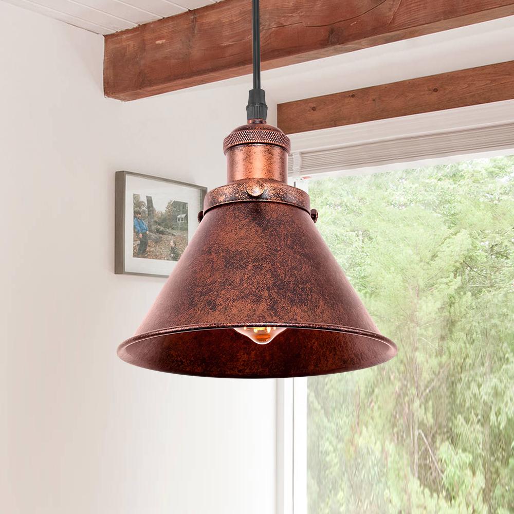 Zoruli Industrial Metal Pendant Light - Lamp Copper
