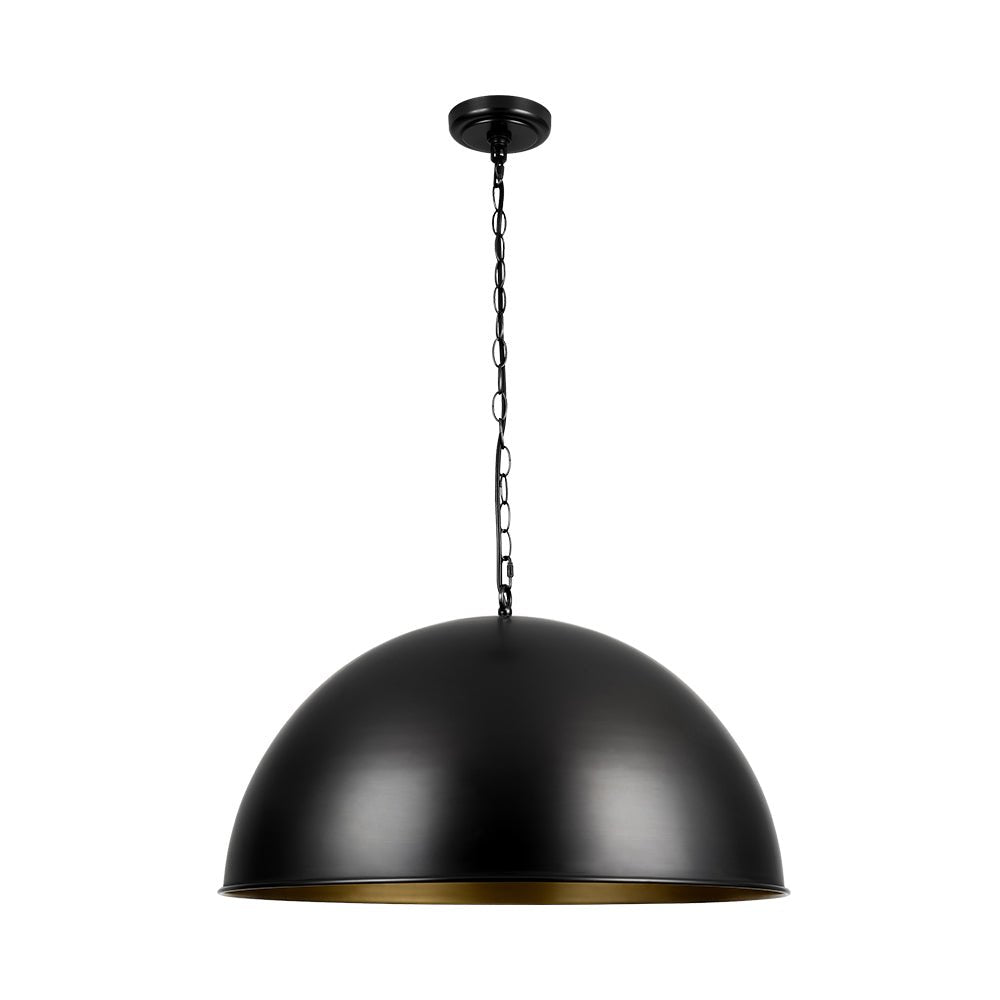 Aevuvyx Industrial Farmhouse Oversized Metal Pendant Light - Lamp Copper