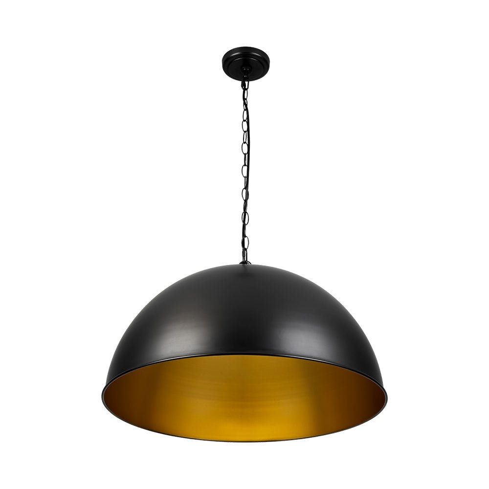 Aevuvyx Industrial Farmhouse Oversized Metal Pendant Light - Lamp Copper