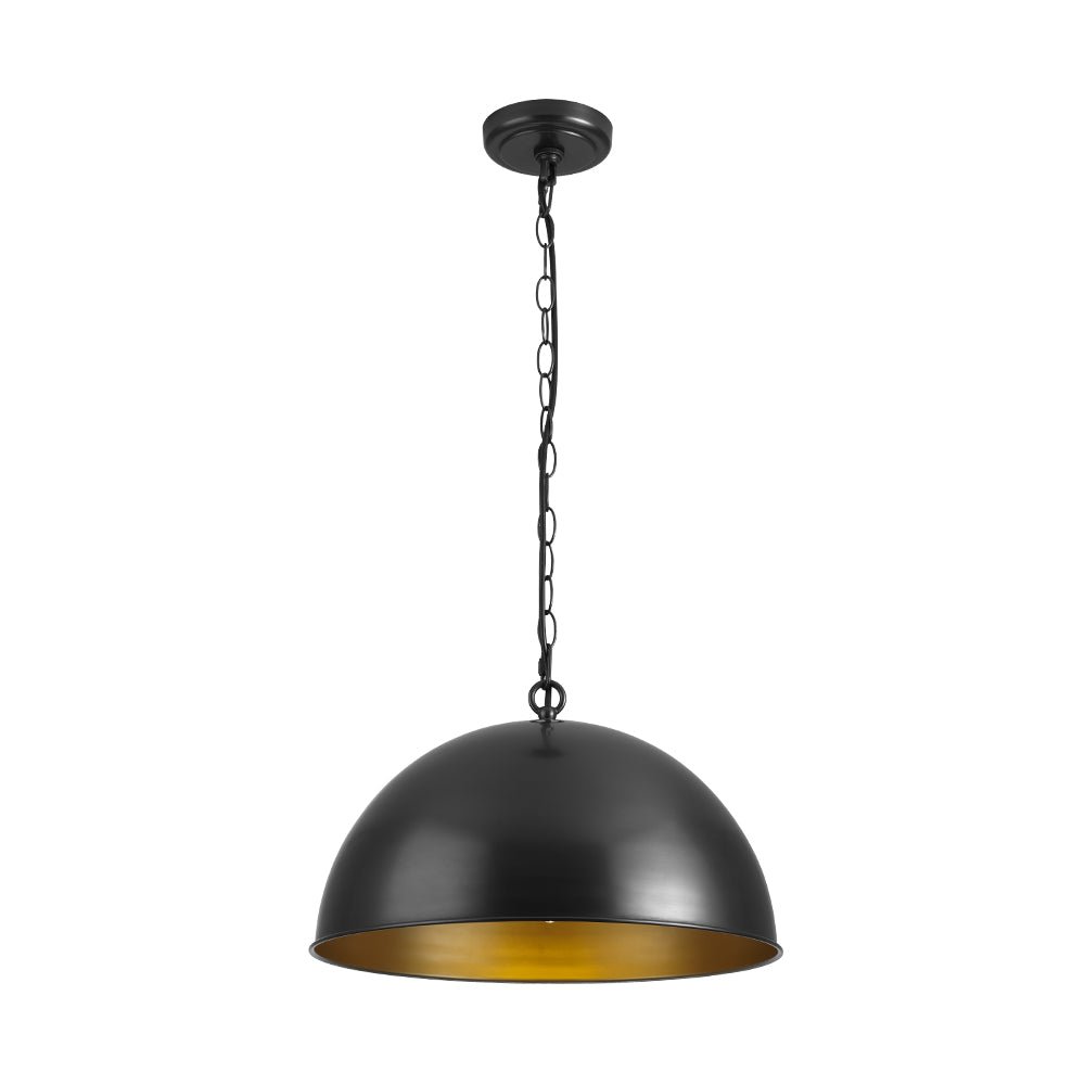 Aevuvyx Industrial Farmhouse Oversized Metal Pendant Light - Lamp Copper