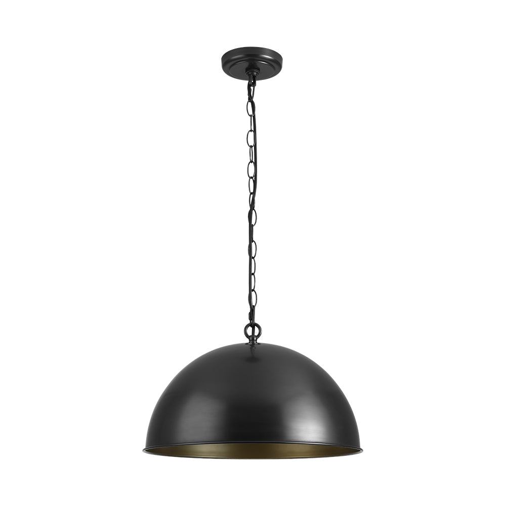 Aevuvyx Industrial Farmhouse Oversized Metal Pendant Light - Lamp Copper