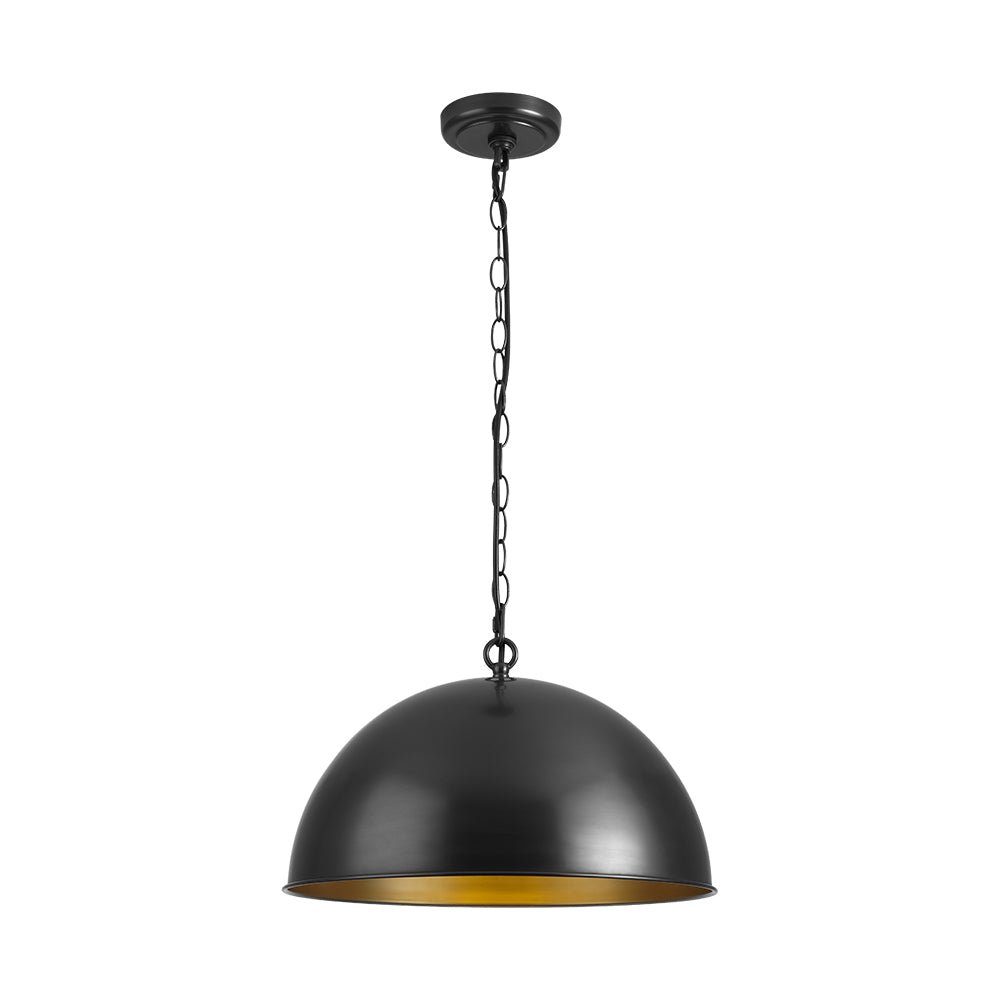 Aevuvyx Industrial Farmhouse Oversized Metal Pendant Light - Lamp Copper