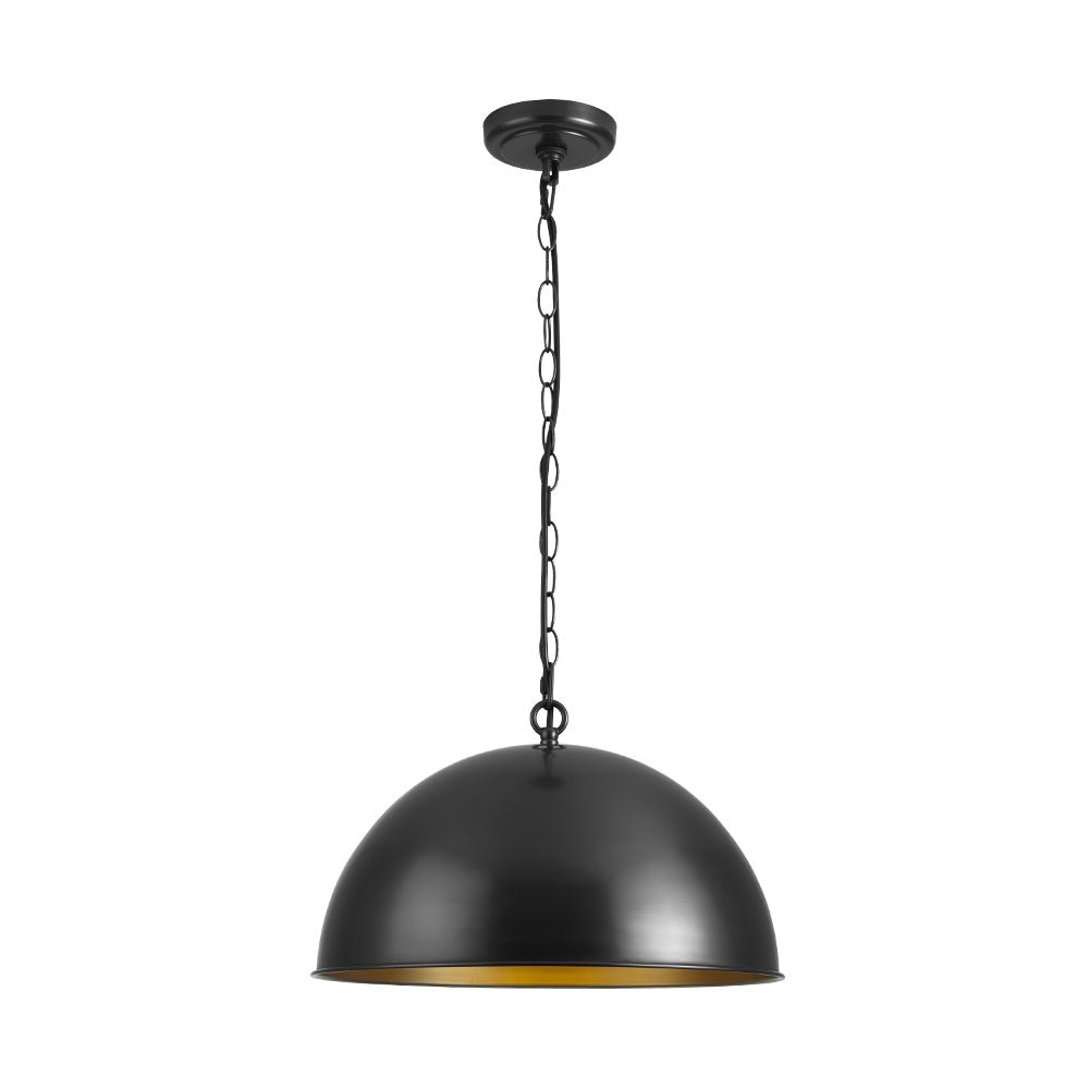 Aevuvyx Industrial Farmhouse Oversized Metal Pendant Light - Lamp Copper
