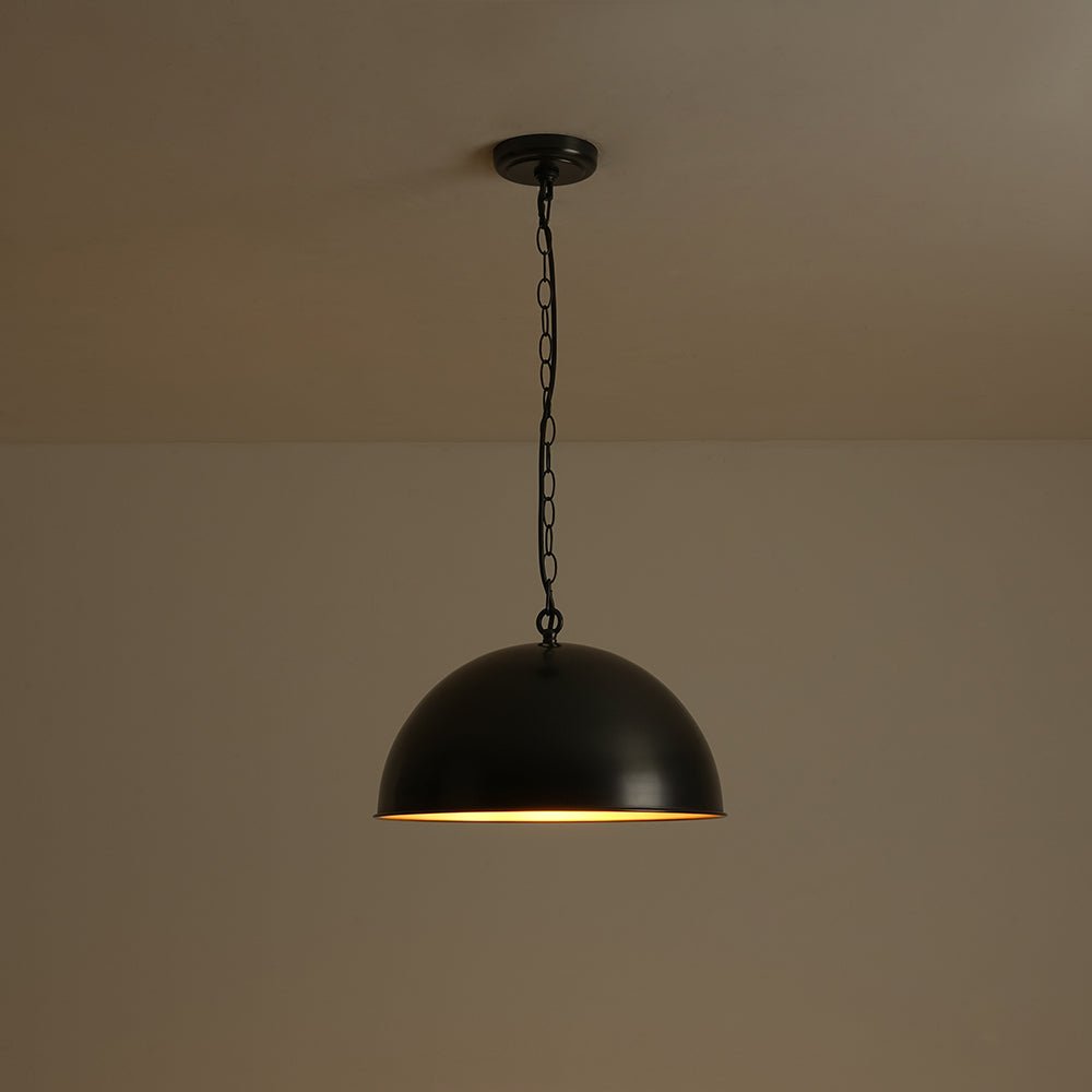 Aevuvyx Industrial Farmhouse Oversized Metal Pendant Light - Lamp Copper
