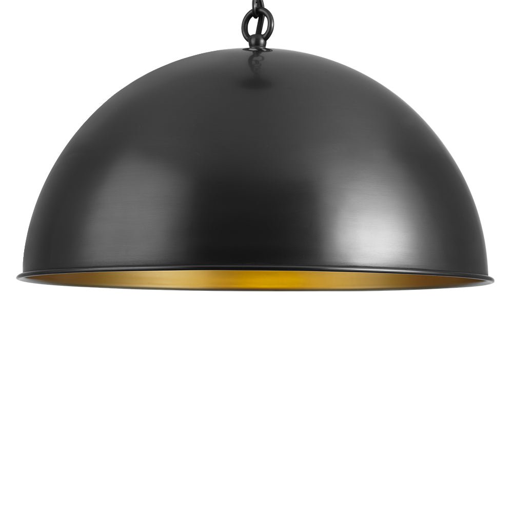 Aevuvyx Industrial Farmhouse Oversized Metal Pendant Light - Lamp Copper