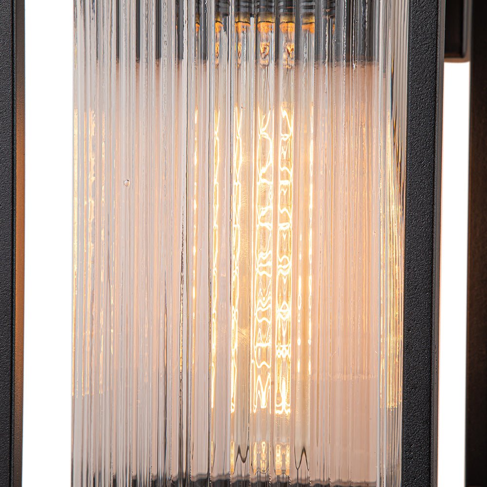 Vireon Outdoor Modern Glass Wall Lantern - Lamp Copper