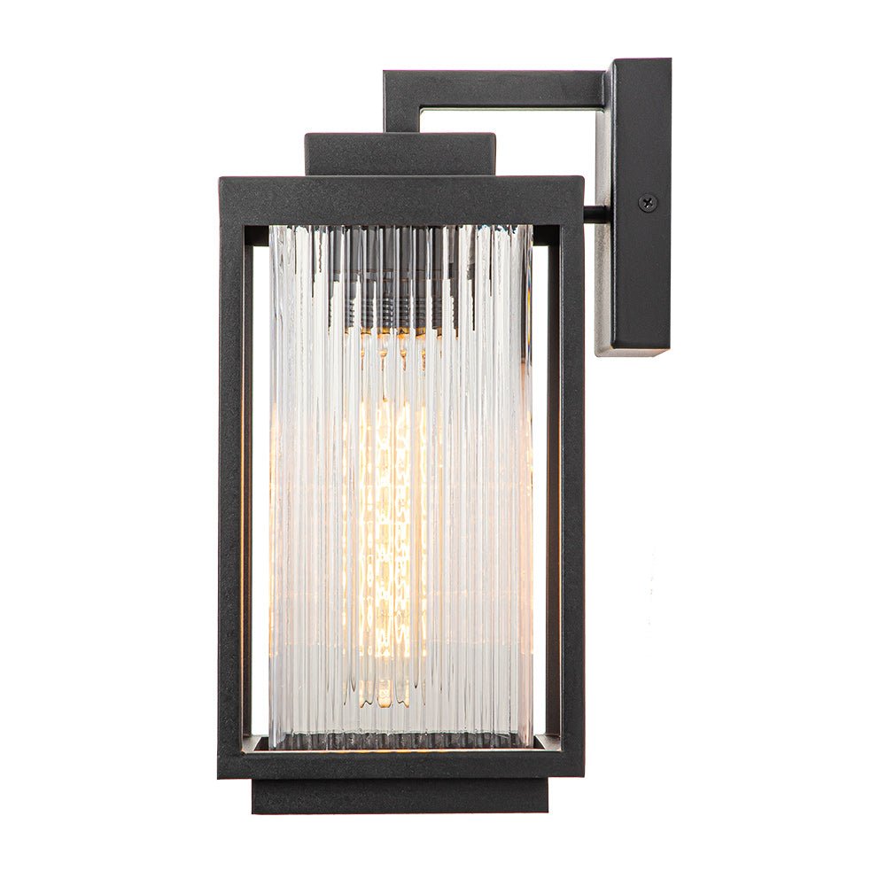 Vireon Outdoor Modern Glass Wall Lantern - Lamp Copper