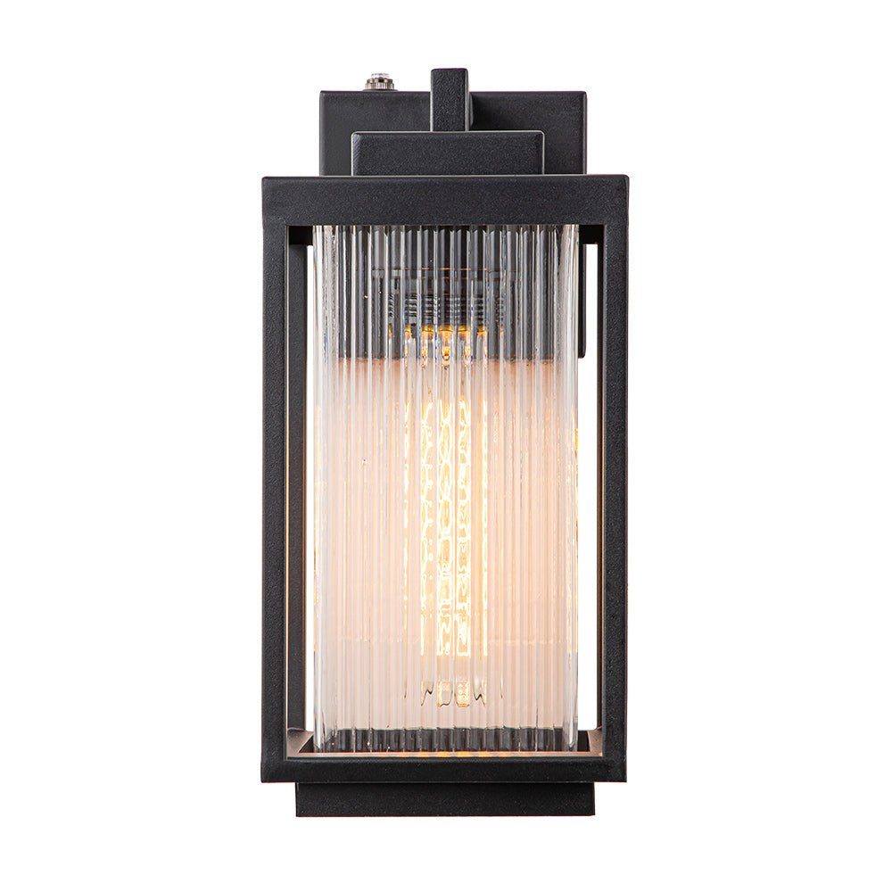 Vireon Outdoor Modern Glass Wall Lantern - Lamp Copper