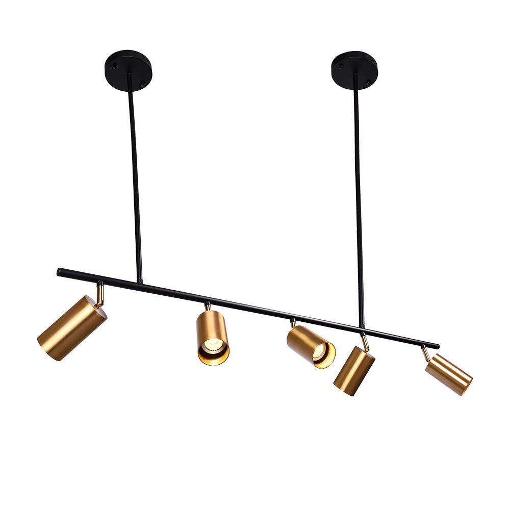 Polis Linear Metal Pendant Track Lighting - Lamp Copper