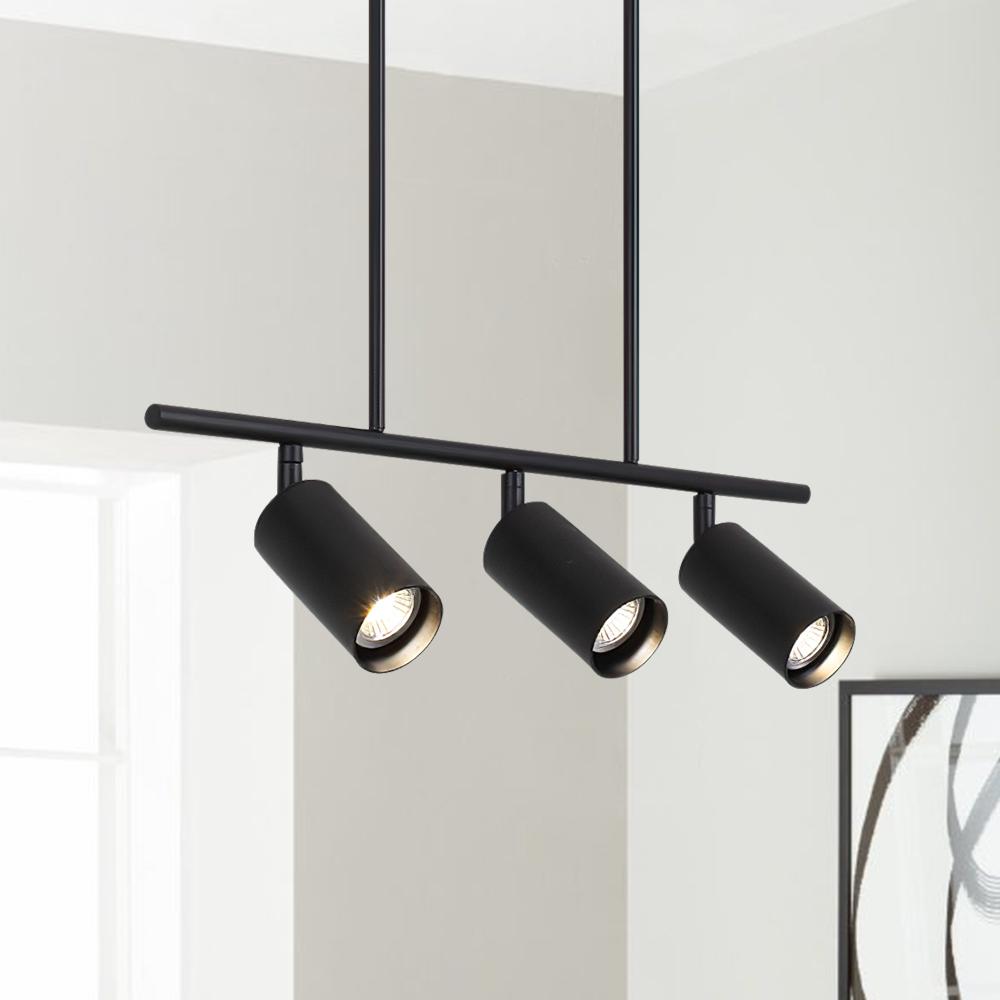Polis Linear Metal Pendant Track Lighting - Lamp Copper
